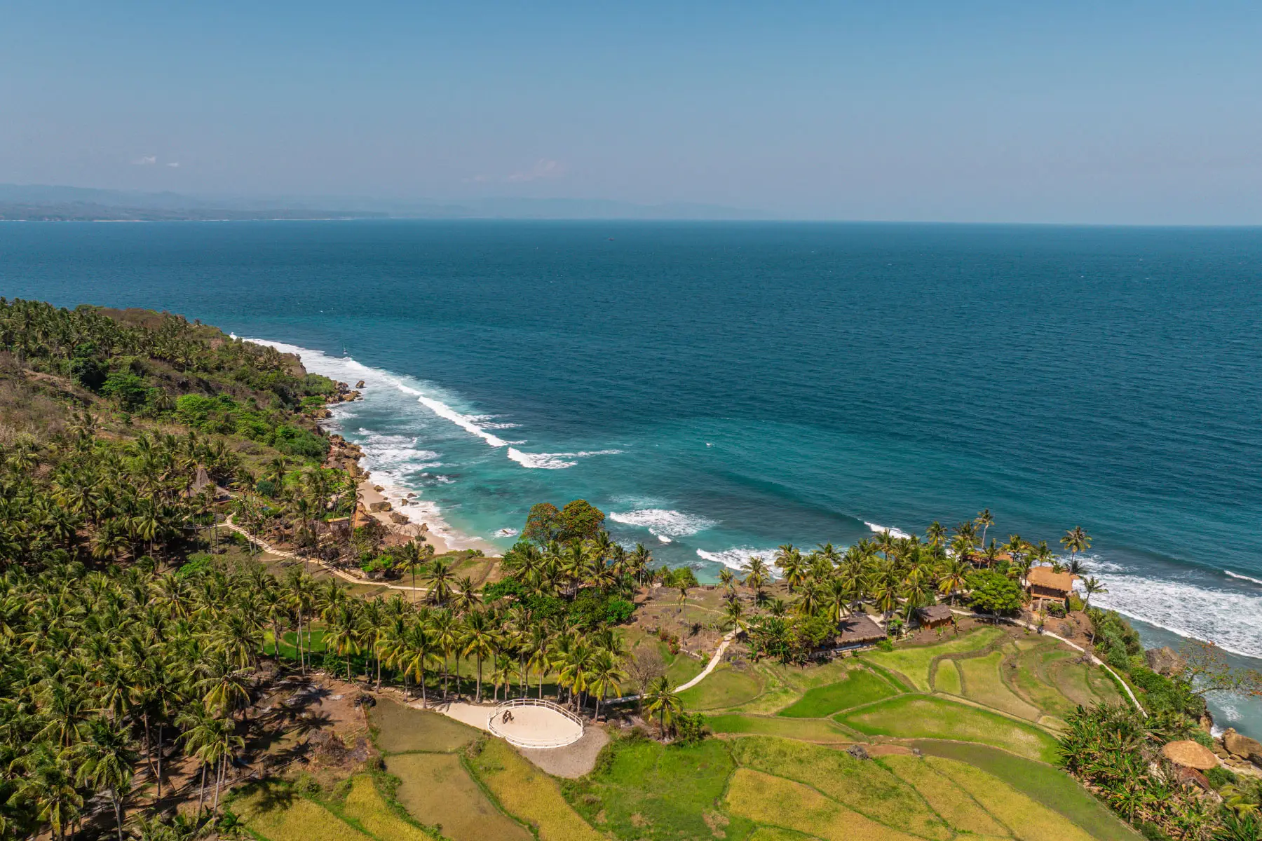 Spa overlooking the Sumba coastline